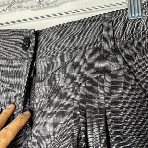 Scanlan Theodore Wool & Silk Pleated Trouser Pant Skinny Plaid Size US 4 / AU 8 - Picture 5 of 11